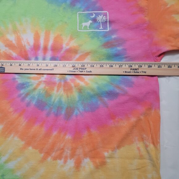 Palmetto Moon Tie Dye T Shirt with Dog, Multi Color Size Large - Picture 14 of 15